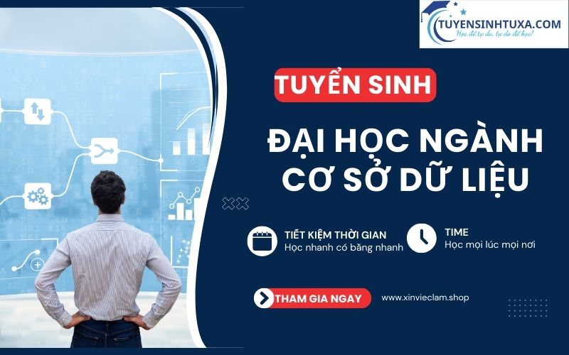 Tuyển sinh Đại học ngành  Cơ sở dữ liệu - Học cấp tốc, có bằng ngay